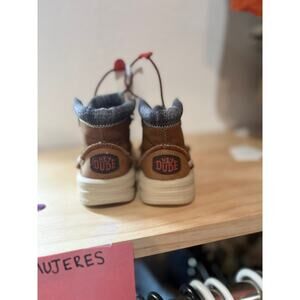 Hey Dude Bradley Classic Toddler Boots Size 5 Brown Cognac Lace Up Casual Shoes